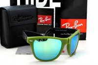 Black matte-Green Frame, Cyan Iridium Lens