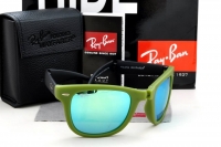 Black Matte-Green Frame, Cyan iridium Lens