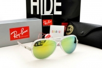 Transparent Frame, Green Iridium Lens