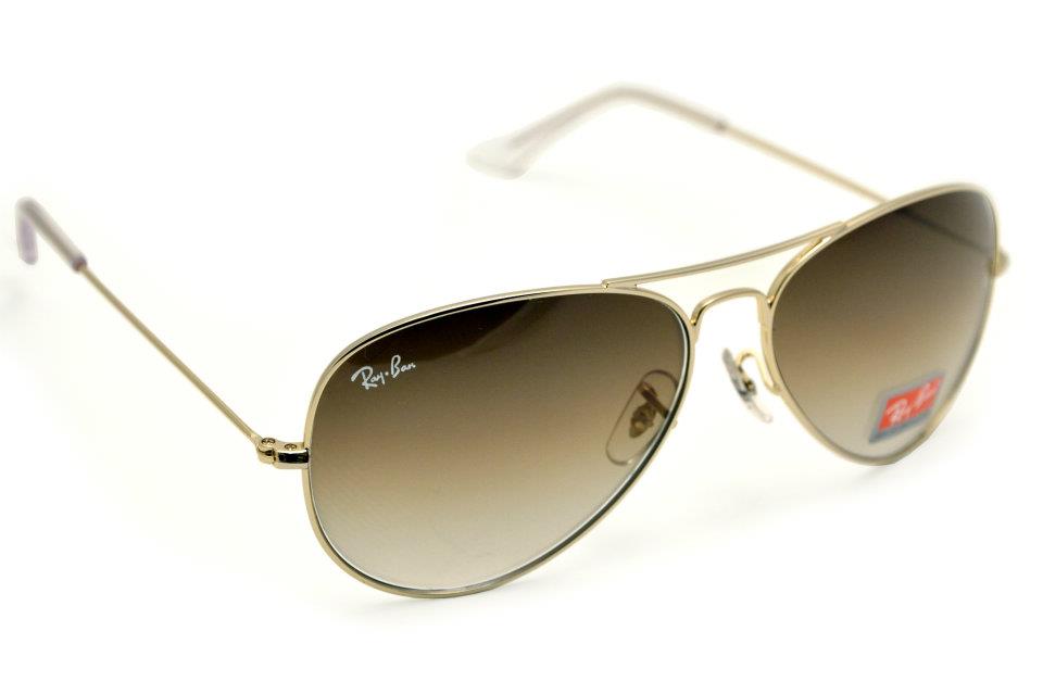 Gold Frame, Brown Lens