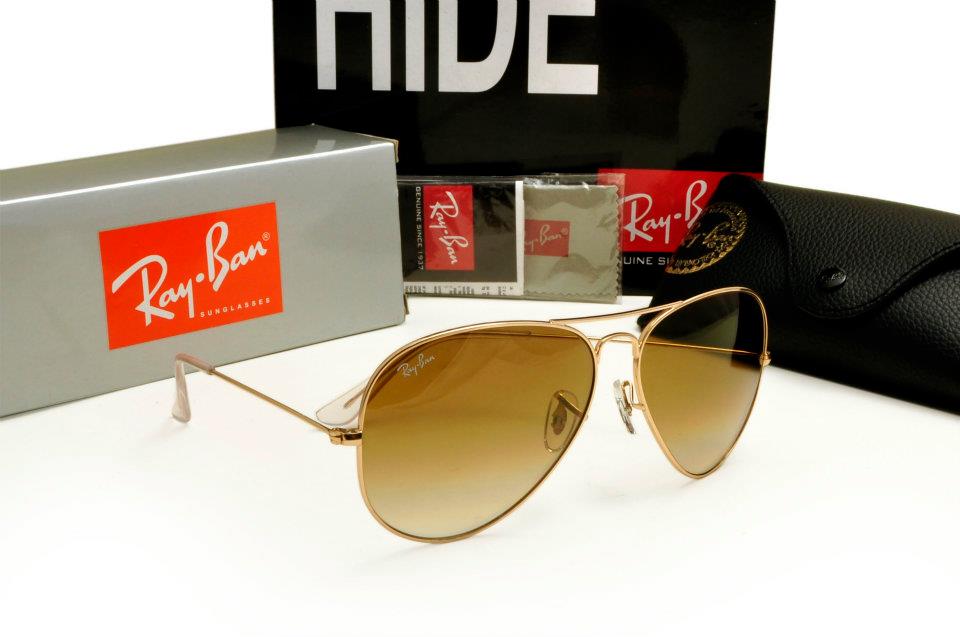 Gold Frame, Brown Gradient Lens