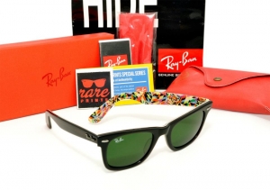 Black- With SPECTRUM Pattern Frame, Dark green G-15 Lens