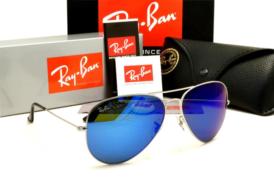 Silver frame, Blue Iridium Lens