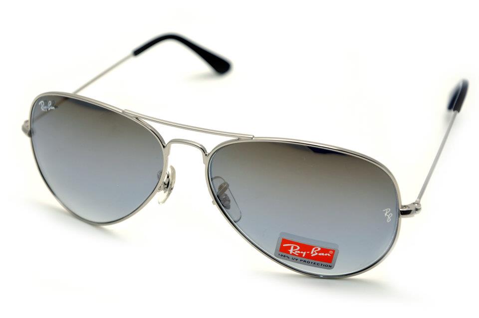 Silver Frame, Grey Gradient Lens