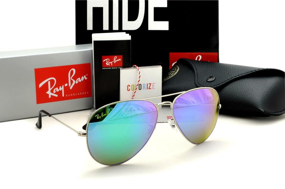 Silver Frame,Purple Iridium Lens