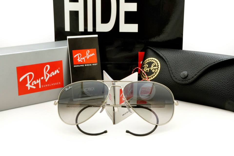 Silver - Spring Arm Frame, Grey Gradient Lens